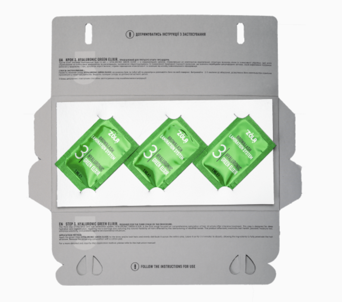 ZOLA Color Lab Set &ndash; Hyaluronic Green Elixir (3 x 1ml) | Intensieve Hydratatie & Herstel