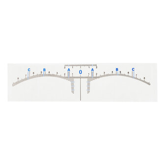PMU &ndash; Disposable Sticker Eyebrow Ruler &ndash; 50 pcs
