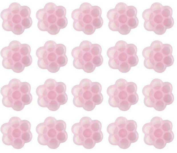 Pink Flower Glue Cup (10 stuks)