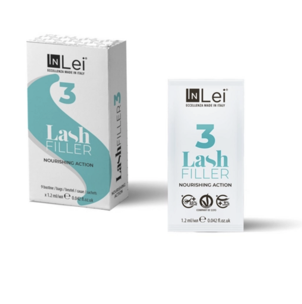 INLEI&reg; &ldquo;VEGAN FILLER 3&rdquo; WIMPERLIFT &amp; FILLER STAP 3 (9 Sachets)
