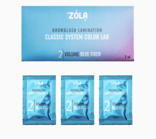 ZOLA Color Lab Set &ndash; Volume Blue Fixer (3 x 1ml) | Sterke Fixatie voor Brow &amp; Lash Lift