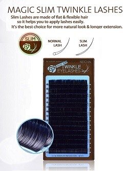 Neicha twinkle Slim lashes B 0.15