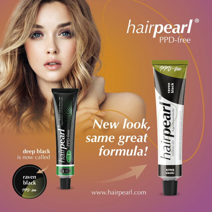 Hairpearl PPD-free Eyebrow Tint &ndash; Raven Black
