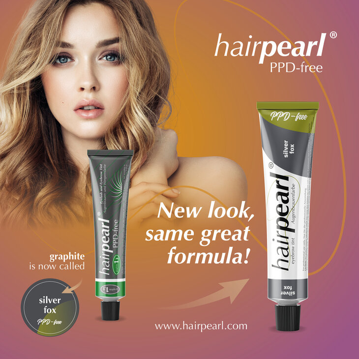 Hairpearl PPD-free Eyebrow Tint &ndash; Silver Fox