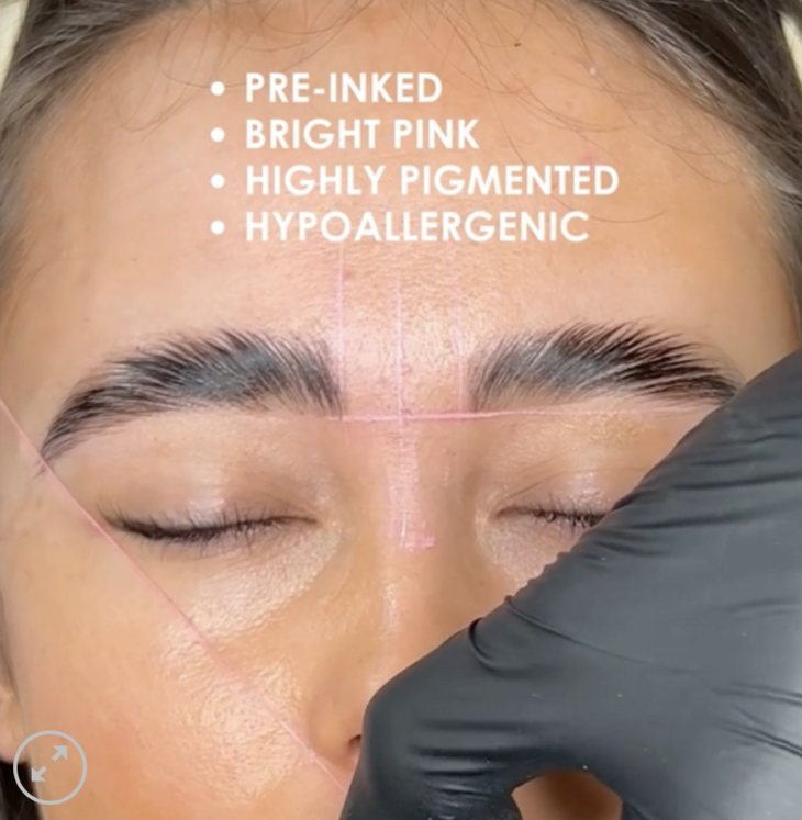 BB - Pink Pre-Inked Mapping String