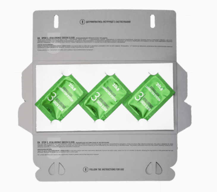 ZOLA Color Lab Set &ndash; Hyaluronic Green Elixir (3 x 1ml) | Intensieve Hydratatie &amp; Herstel