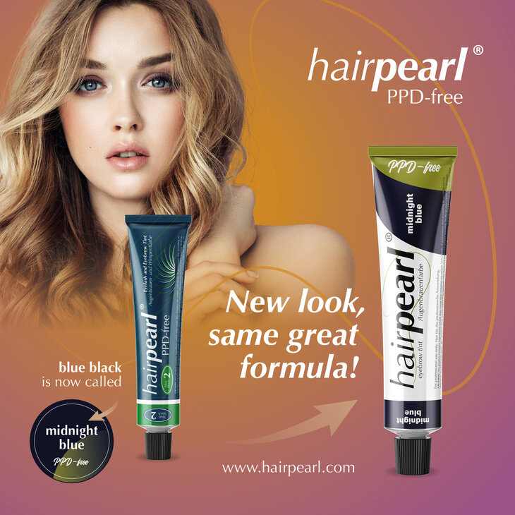 Hairpearl PPD-free Eyebrow Tint &ndash; Midnight Blue