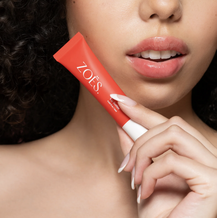 Zoes | Lip Butter Strawberry 15ml | Hydraterende Lipverzorging met SPF 8 &amp; High Shine